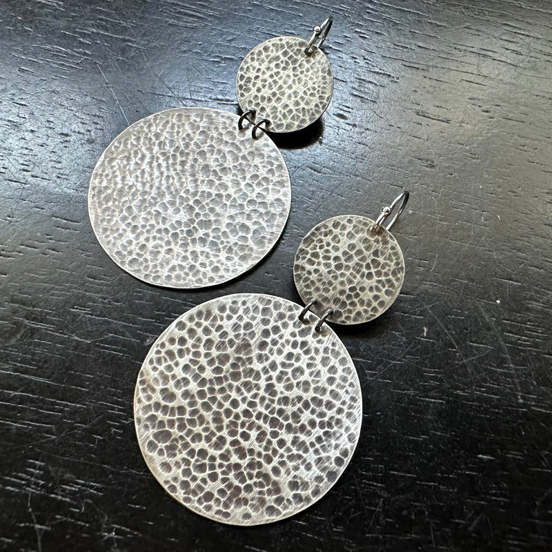 Medium Orbital Earrings - Sterling Silver