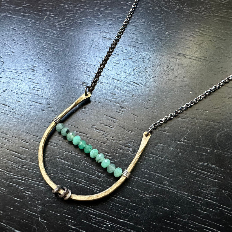 Artemis Necklace: Emerald