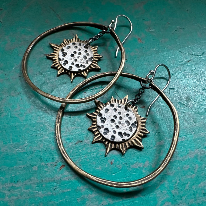 Eclipse Earrings in Medium Hoops - AVAILABLE FOR PREORDER!