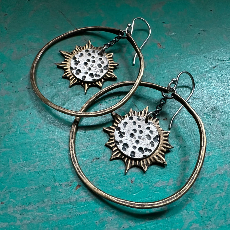 Eclipse Earrings in Medium Hoops - PREORDER ONLY- MORE COMING by end of May!
