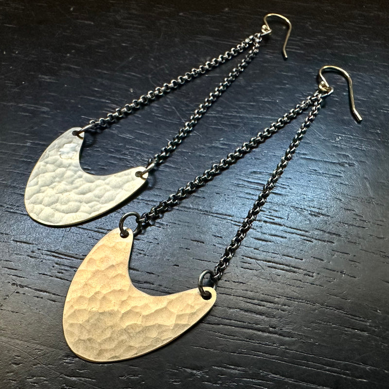 Gold Pendulum Earrings - 3 Sizes