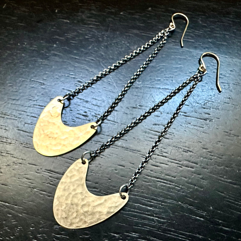 Gold Pendulum Earrings - 3 Sizes