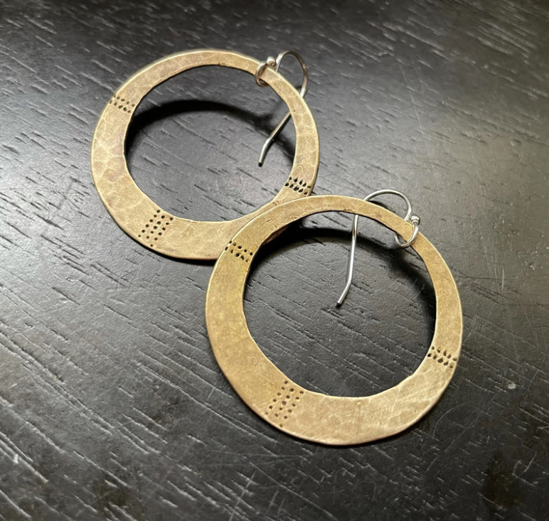 Orijen's Divine Circle Medallion Earrings