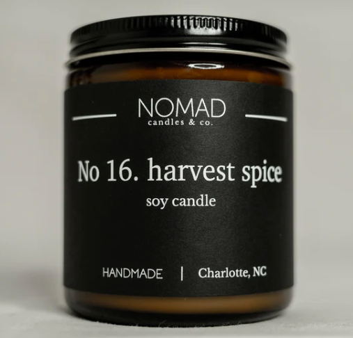 NOMAD CANDLES & Co. "No. 16 Harvest Spice" Soy Candle 4oz