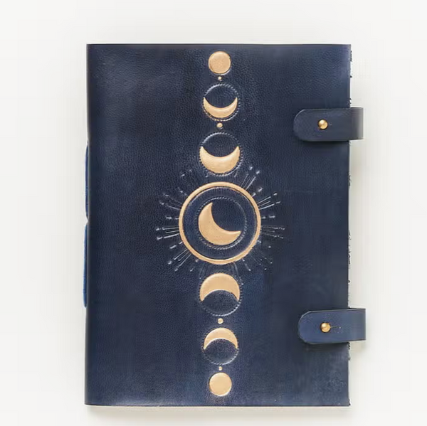 Moon Phase 5x7 Leather Journal