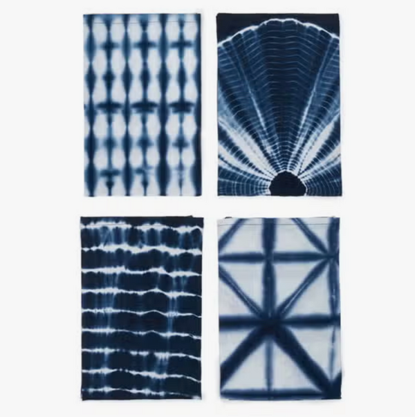Reusable Blue Batik Gift Wrapping Cloths!