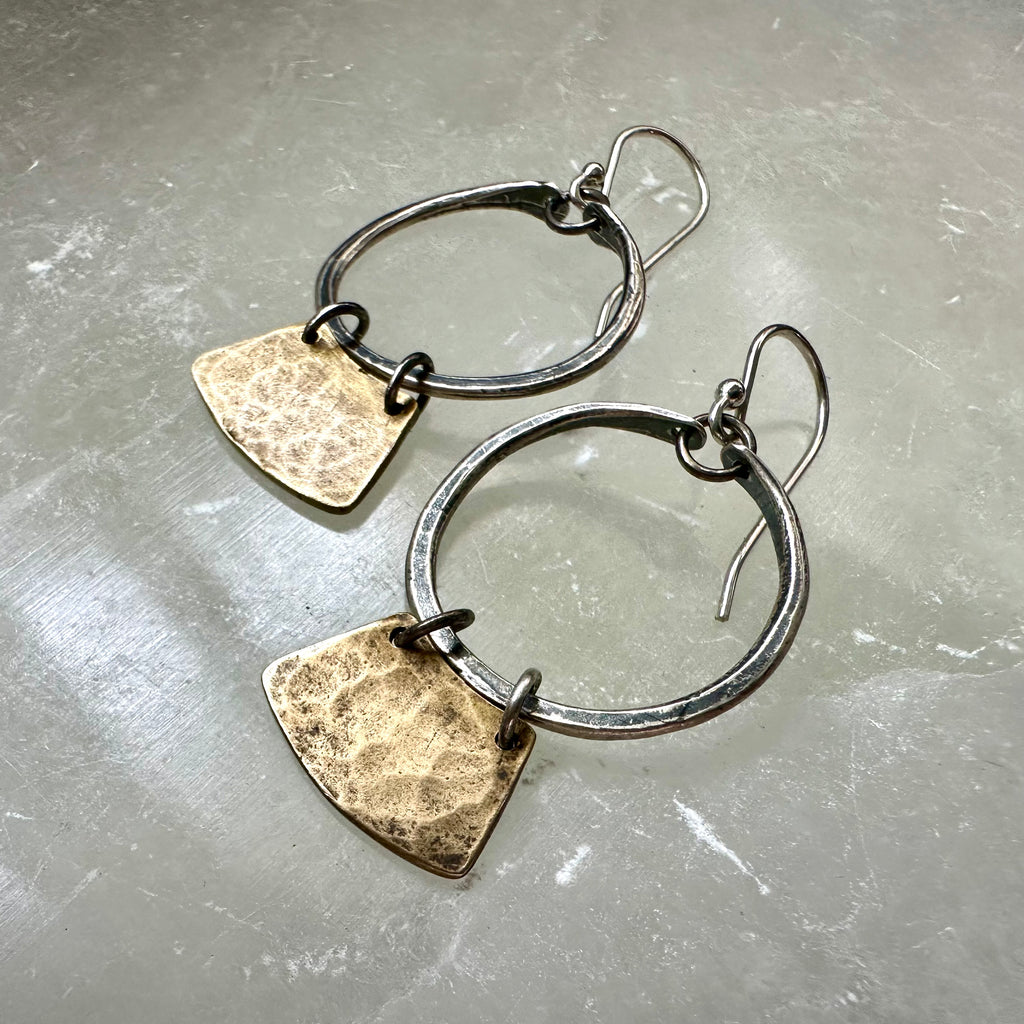 Brass Mezzaluna Hoop Earrings – jenkahnjewelry