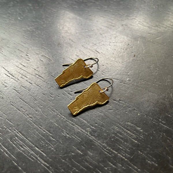 Tiny GOLD Vermont Earrings, 24K GOLD VERMEIL