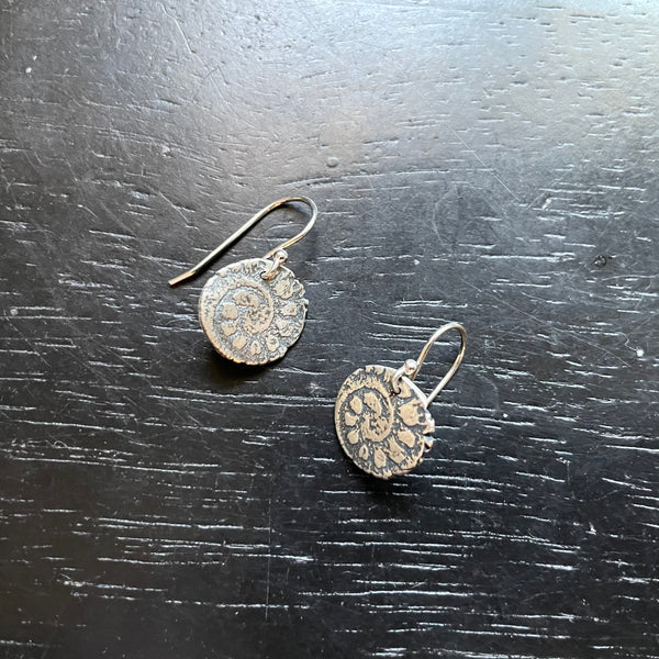 Orijen's Tiny Silver Spiral Earrings