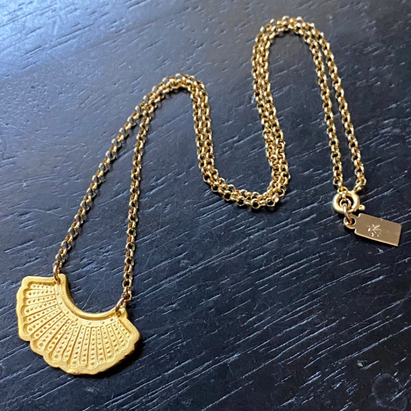 Small Gold Dissent Earrings or Necklace 24K GOLD VERMEIL