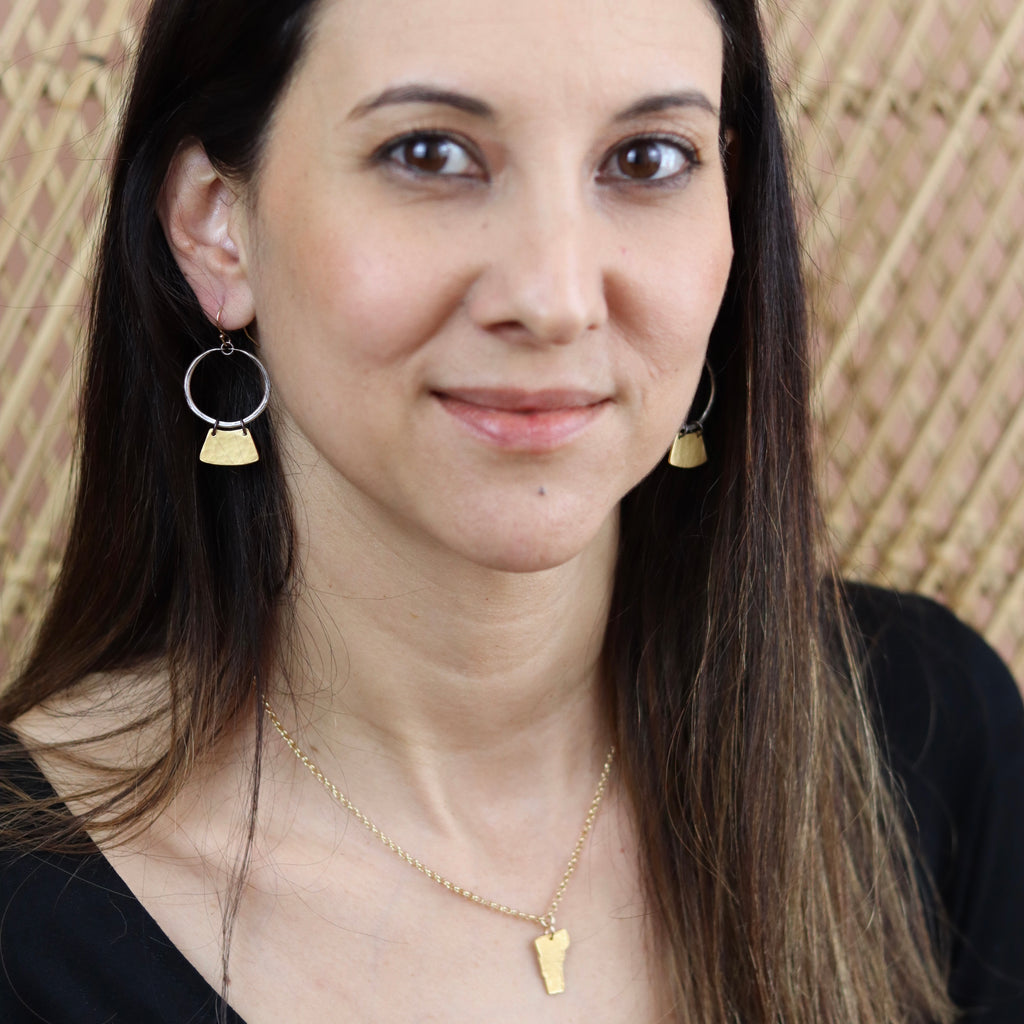 Jennifer Kahn Keyhole Mezzaluna Earrings main image 1