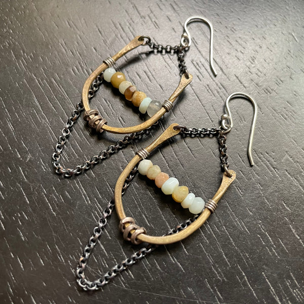 Tiny Artemis Earrings Tiny with Your Choice of Crystal