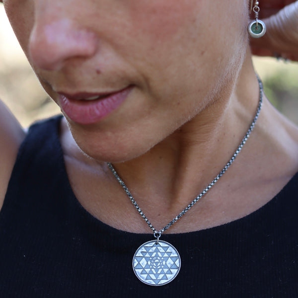 Petite Silver and Roman Glass Earrings