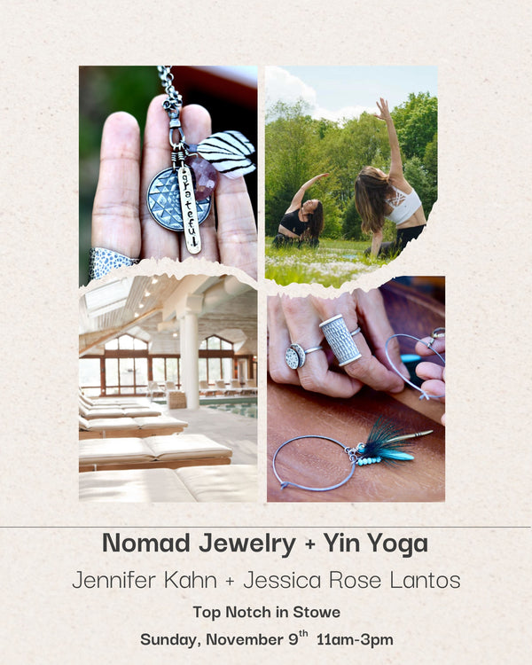 Nomad Jewelry + Yin Yoga - 11/9 at Top Notch in Stowe! - SOLD OUT!
