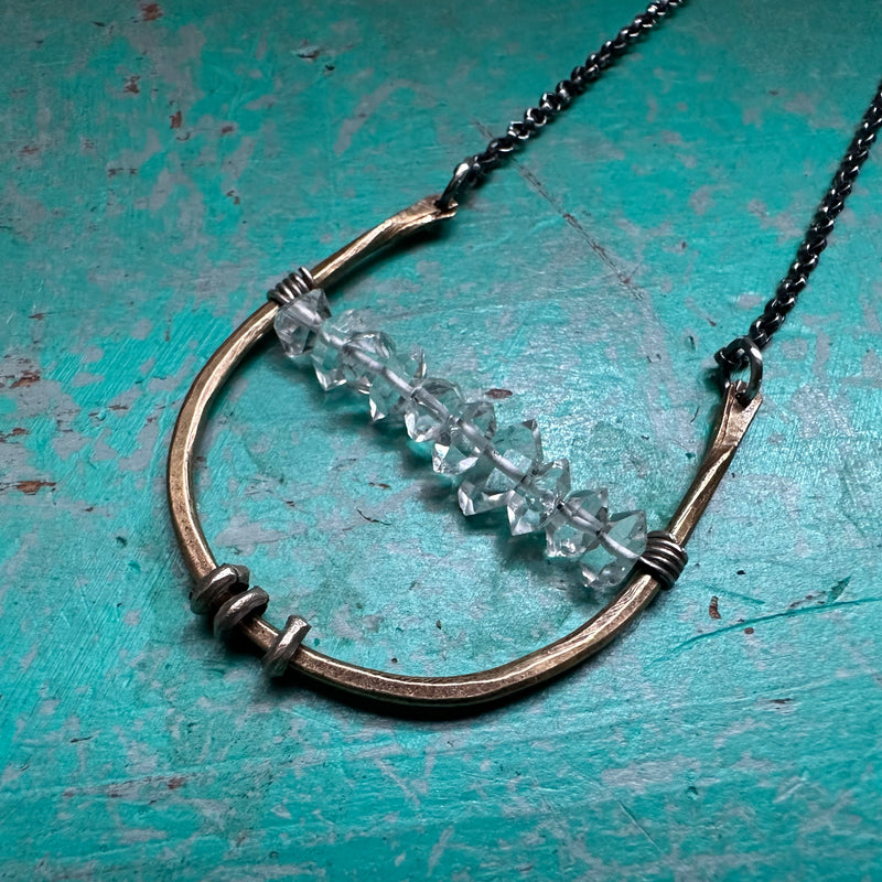 Herkimer Diamond Artemis Necklace