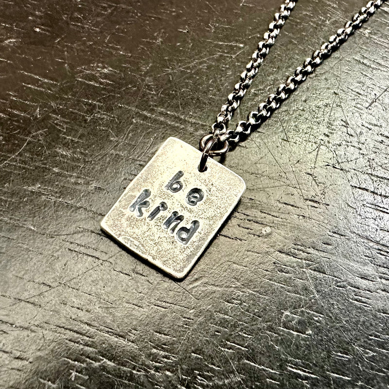 Be Kind...Pendant - Sterling Silver