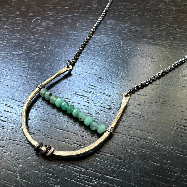 Artemis Necklace: Emerald