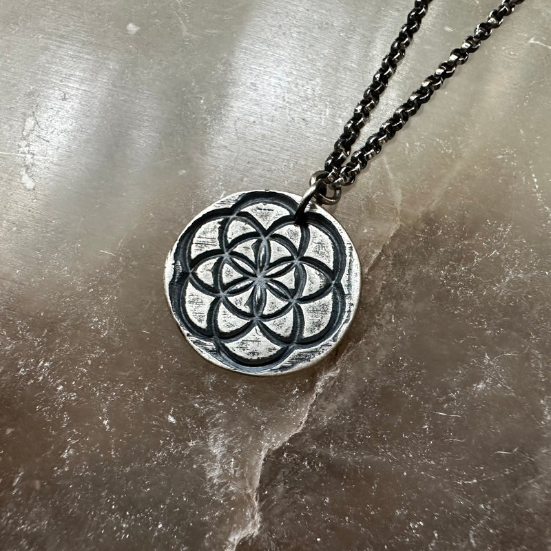 Seed of Life Pendant - Silver