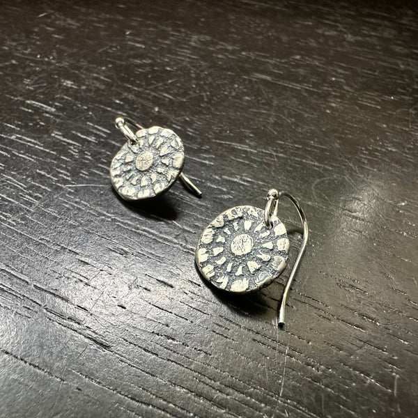 Orijen's Tiny Silver Floral Earrings