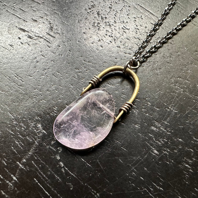 Smooth Amethyst Taliswoman Necklace #3