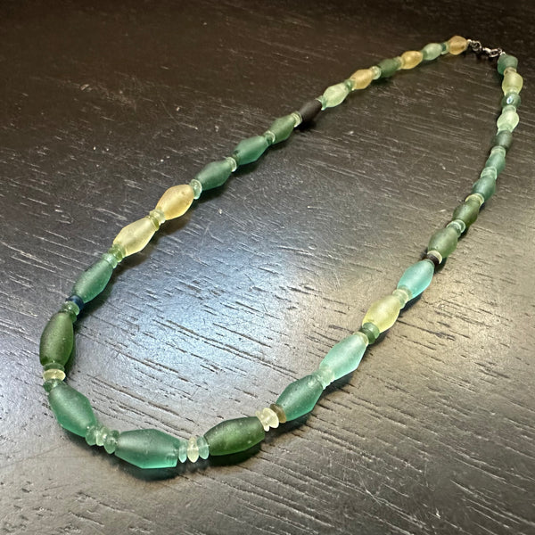 NEW LIMITED! Ancient Roman Glass Beaded necklace, 16" Strand