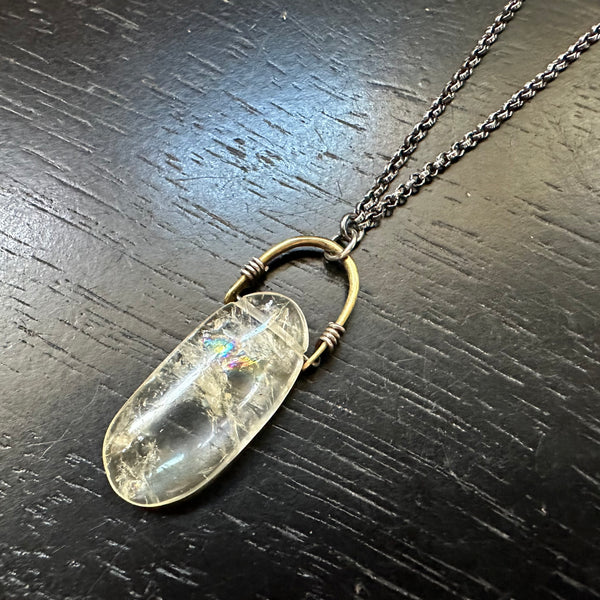 Oval Citrine Taliswoman Necklace #11