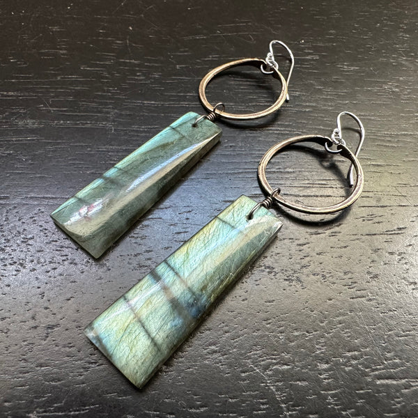 Labradorite Dangles Striped