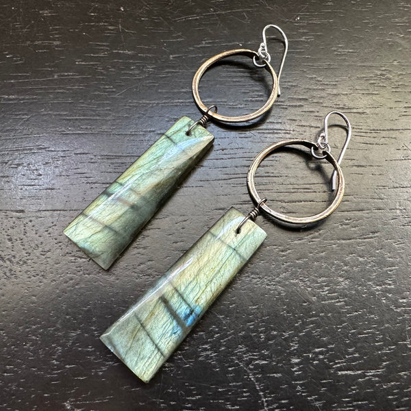 Labradorite Dangles Striped