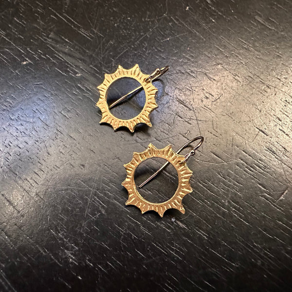 Gold Mini Eclipse Earrings 24K GOLD VERMEIL!