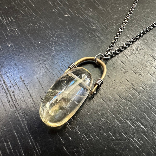 #1 Oval Citrine Taliswoman Necklace #1