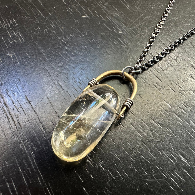 #1 Oval Citrine Taliswoman Necklace #1