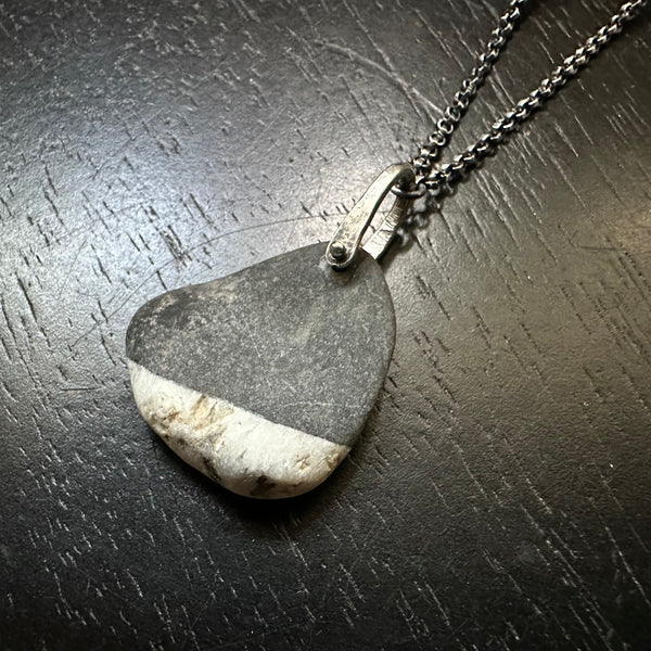 VERMONT ROCKS! "WISHING STONE" TINY SILVER TALISWOMAN, OOAK #8