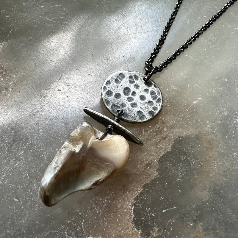 #5 Vermont Shell Remnant Pendant OOAK #5