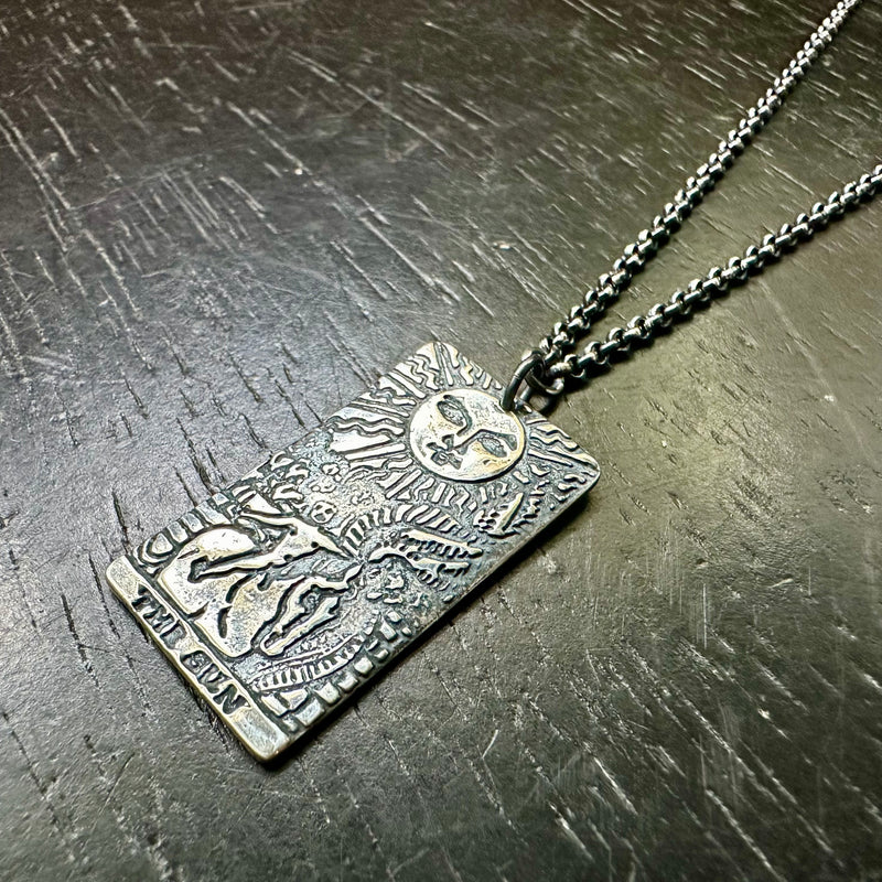 Sun Tarot Pendant - Silver