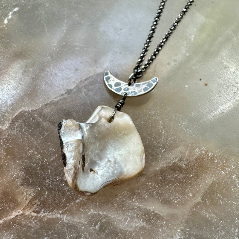 #7 Vermont Shell Remnant Pendant OOAK #7