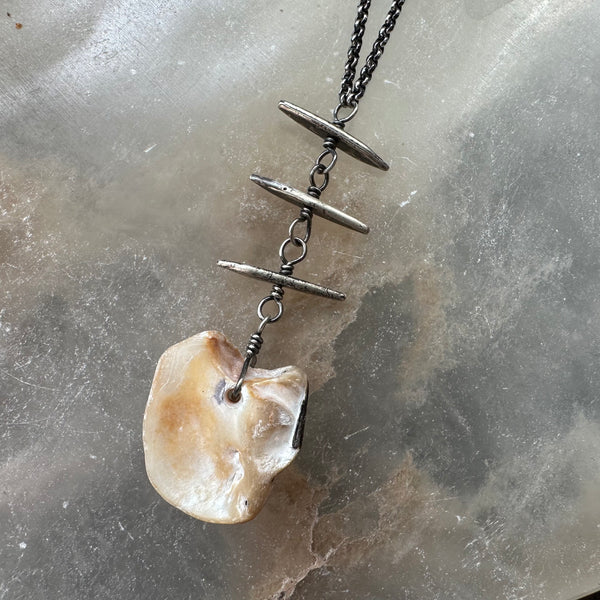 #8 Vermont Shell Remnant Pendant OOAK #8