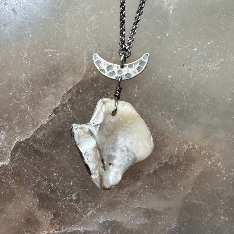 #7 Vermont Shell Remnant Pendant OOAK #7