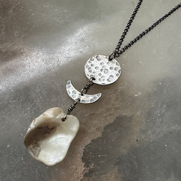 #12 Vermont Shell Remnant Pendant OOAK #12