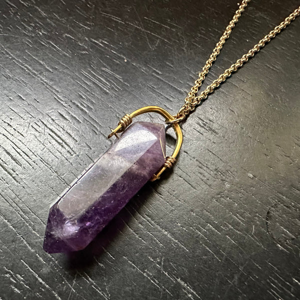 AMETHYST TALISWOMAN Necklace - Gold