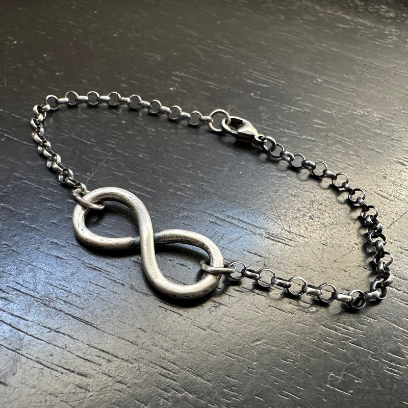 INFINITY Symbol Bracelet in Sterling Silver