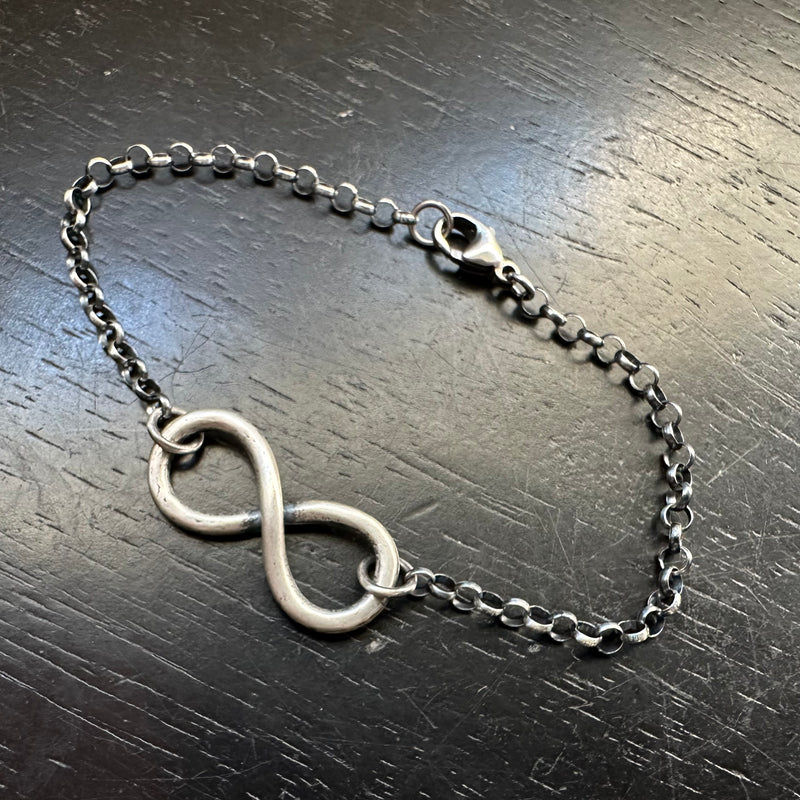 INFINITY Symbol Bracelet in Sterling Silver