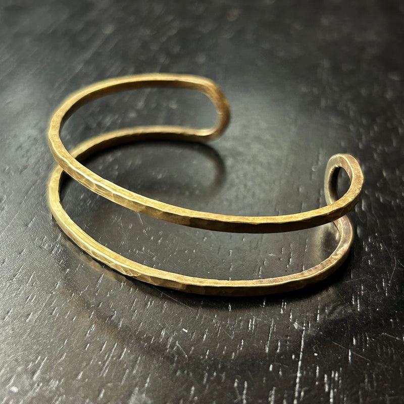 Hammered Brass Cuff Bracelet – the Otherist