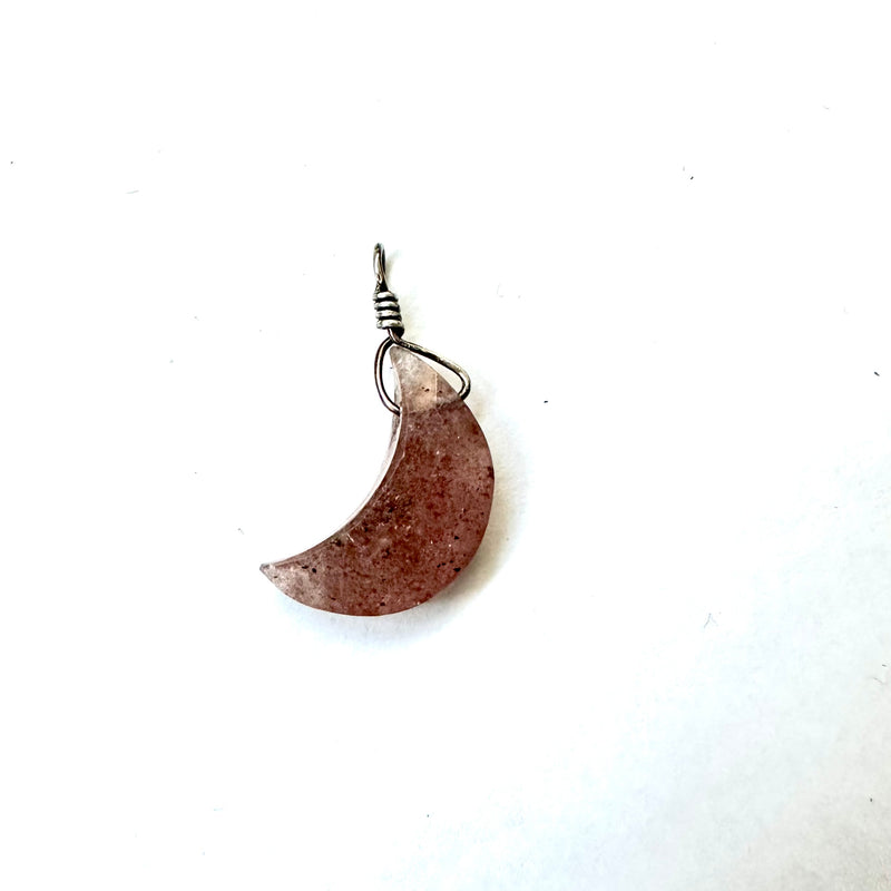 Moon Crescent Crystal Charms