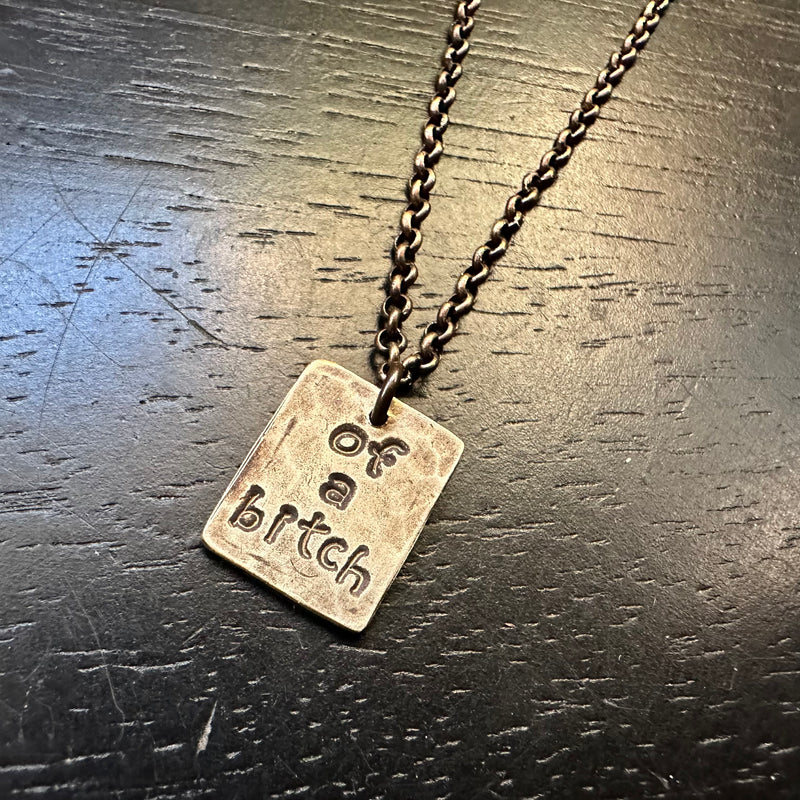 Be Kind...Pendant - Brass