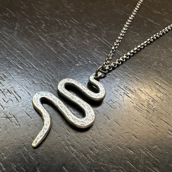 Snake Pendant - Silver