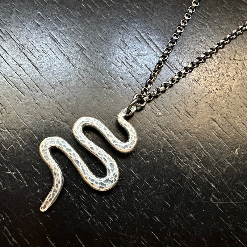 Snake Pendant - Silver