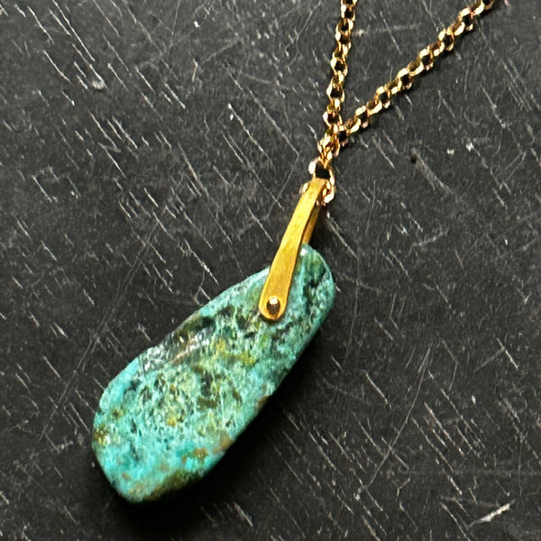 Gold Turquoise Taliswoman Necklace