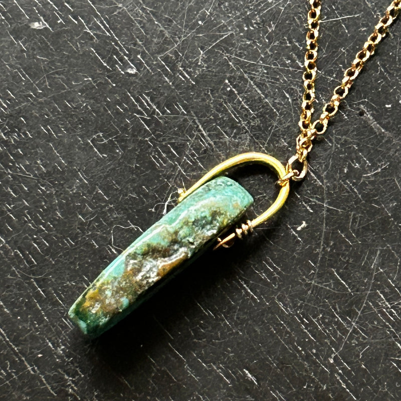 Gold Turquoise Taliswoman Necklace