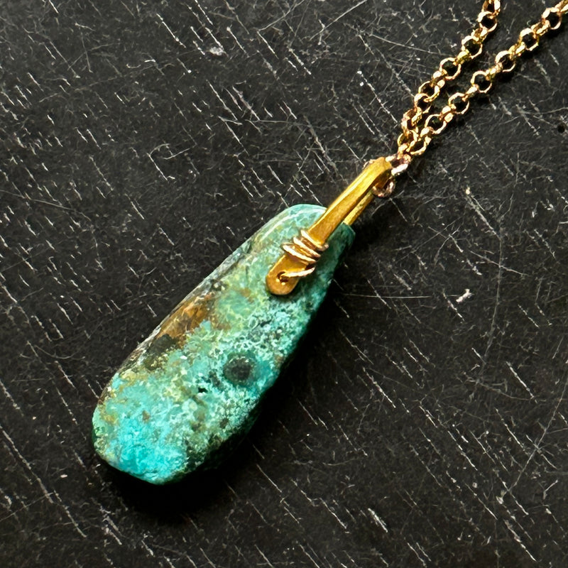 Gold Turquoise Taliswoman Necklace