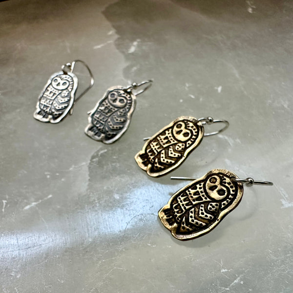 Tiny Owl Earrings